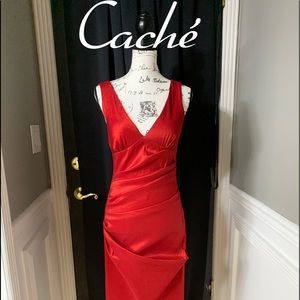 CACHÉ RED HOLIDAY DRESS - NEW WITH TAGS, SIZE 6